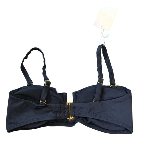 Andie Swim The Cartagena Top Black Eco Nylon Size Small - Picture 4 of 5